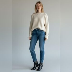 Sleek Black Ankle Boots with Gold Zipper